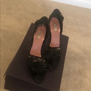 Authentic Prada D’ORSAY leather pumps